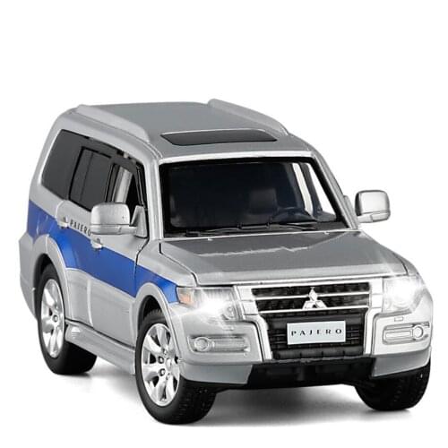1/32 High Simulation Pajero Model V97 SUV Model Toy Vehicles Alloy Children Toys Collection Gift Car V296