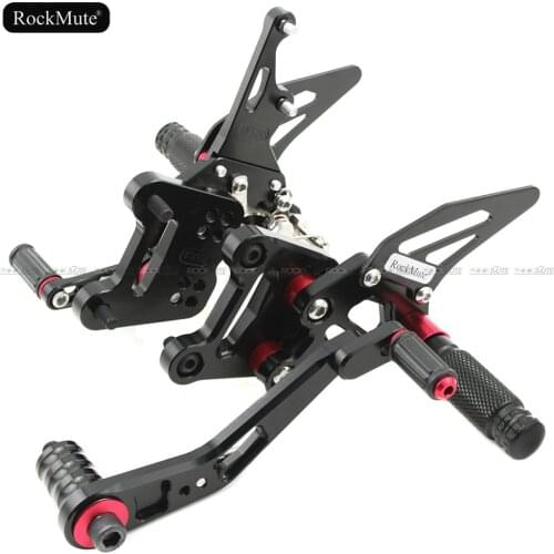 Motorcycle Rearsets For Suzuki GSX-R 1000 GSXR1000 2017 2018 2019 Adjustable Footrest Shift Lever Brake Pedal Foot Pegs Rear Set