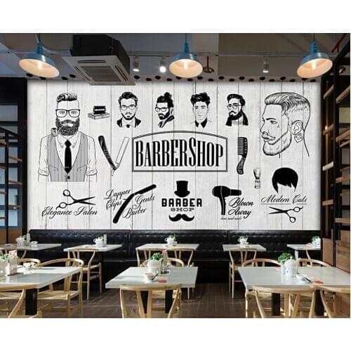 Custom mural 3d photo wallpaper European style beauty salon barber shop living room home decor wallpaper for wall 3 d