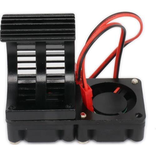 540/545/550 Size Motor Heat Sink Heatsink With Twin Fan Cooling Side Vent JST For 1/10 RC Car/Boat HSP HPI Wltoys Himoto Tamiya