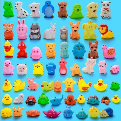 Assorted Rubber Ducks Sensory Play Stress Relief Novelty Fun Express Superhero Rubber animal Themed Party Favors Character Toys