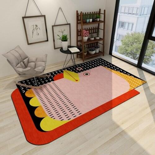 Nordic Light Luxury Carpets Baby Crawl Mats Child Play Area Rugs Kids Room Machine Rug Irregular Washable Carpet Simple Modern