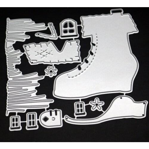 SCD1187 Christmas Trees Metal Cutting Dies For Scrapbooking Stencils DIY Album Cards Decoration Embossing Folder Die Cuts Tools