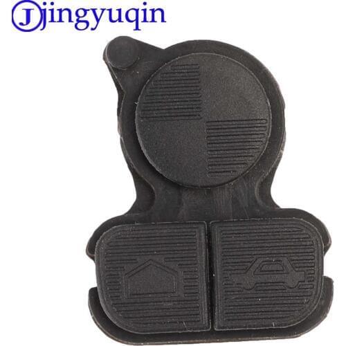 Jingyuqin Folding Car Remote Flip Key Shell Case Fob Replacement Key 3 Button Rubber Pad For BMW 3 5 7 Alarm Systems Security