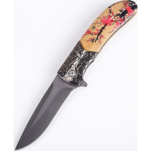 Folding Tactical Survival Knives Hunting Camping Edc Multi High Hardness Military Outdoor 3D Plum Blossom Knifes Pocket Workpro