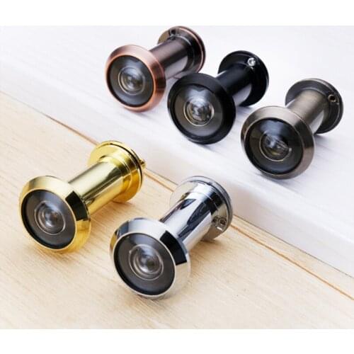 Hidden Security Door Viewer Peephole for Front Door with Privacy Cover Optical Glass Lens with Unobstructed View