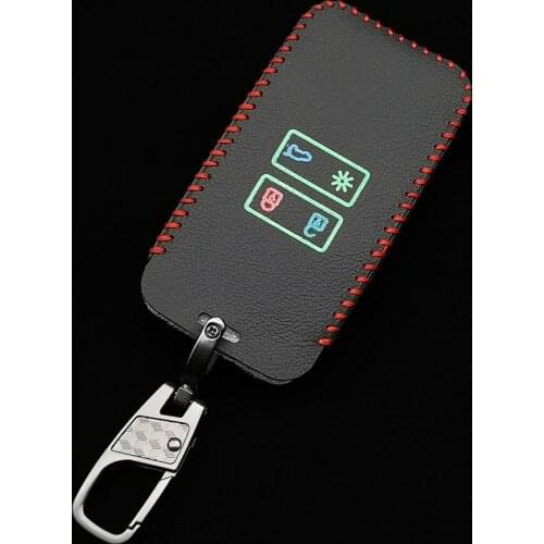 Luminous Car Key Case Cover For Renault Koleos Kadjar Scenic Megane Sandero Espace Clio Captur Kangoo Laguna Talisman Twingo