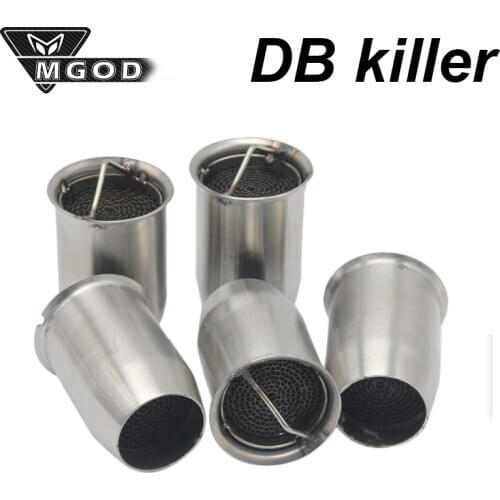 51mm 60mm Universal Exhaust Silencer Motorcycle Escape Moto Pipe Movable DB killer for CBR650 Z800 GTS MT09 Z900 Bike Motorcross