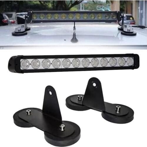 2PCS Powerful Magnetic Base Mount Bracket Sucker Holder Universal Mounting Bracket For Offroad Car Lights, LED Work Light Bar