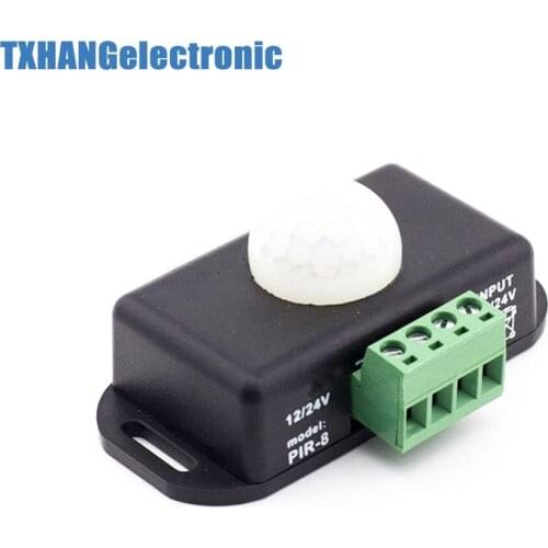 Automatic DC 12V-24V 8A Infrared PIR Motion Sensor Switch For LED light Stylish diy electronics