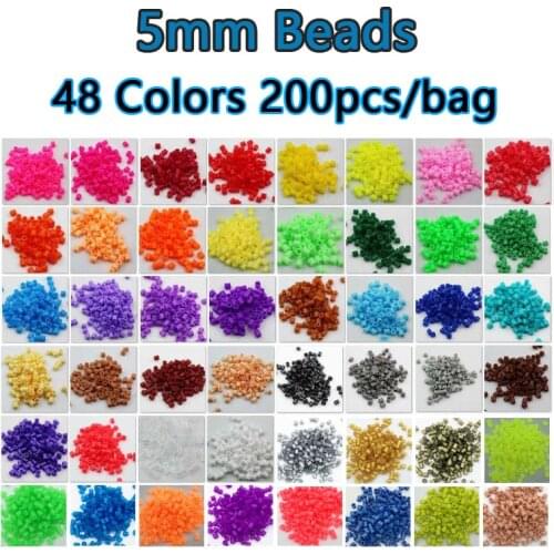 5mm Beads 4800/9600pcs/set Plastic bag packaging for Kid Hama Beads Diy Puzzles Perler Handmade Gift children Toy