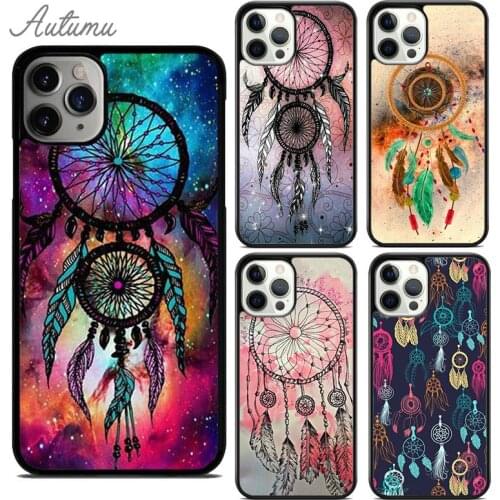 Dream Catcher Mandala Pattern Phone Case for iPhone 11 12 Pro Max mini X XR XS SE 2020 5 6 7 8 Plus Galaxy S8 S9 S10 Cover shell