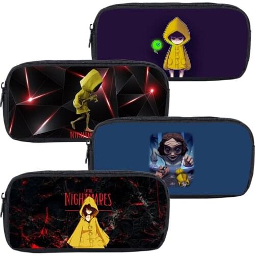 3D Print Little Nightmares 2 Pencil Case Makeup Box Cosmetic Bags Anime School Supplies Kids Stationery Storage Pouch Mochila