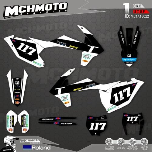 MCHMFG Customized Team Graphics Backgrounds Decals Custom Stickers For17-19EXC 16-18SX-F