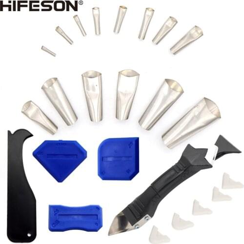 HIFESON 28-piece Set of Three-in-one Stainless Steel Spatula, High-quality Caulking Spatula Spatula, for Filling Door and Window