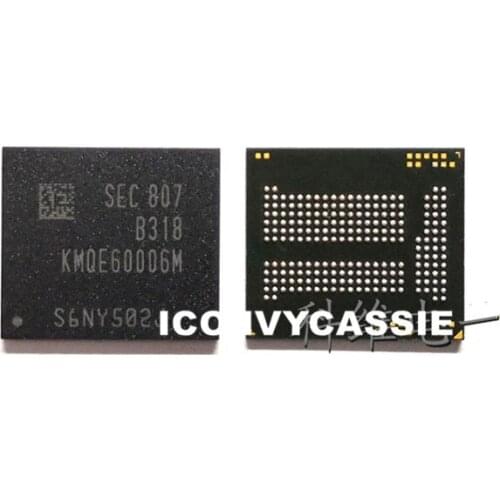 KMQE60006M-B318 emcp eMMC BGA221 NAND Flash Memory IC 16GB 1.5 RAM 16+1.5 Chip Soldered Ball