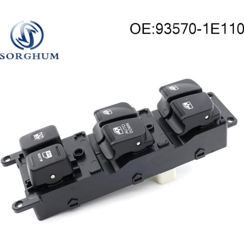 Power Window Main Switch Button LHD 93570-1E110 For Hyundai Accent 2007-2010