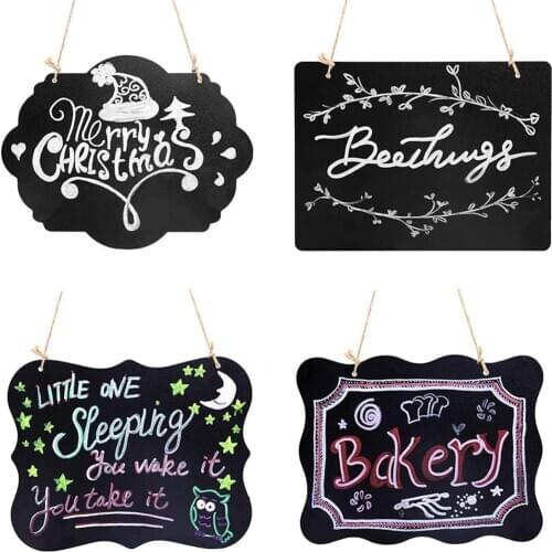 Creative DIY Wooden Chalkboard Blackboard Message Board Number Wedding Party Welcome Sign Board Decor