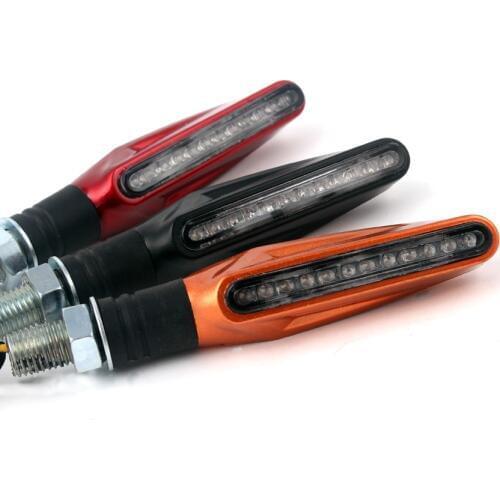 Fashional Universal Motorcycle Led Turn Light 12V LED Flasher light MOXI High Qaulity Brand Flexible Winker Modified Parts