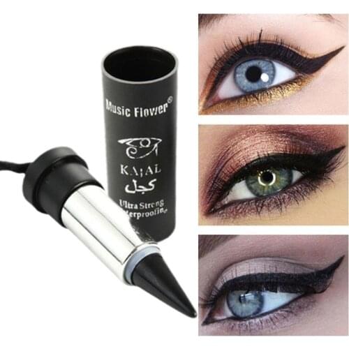 Natural Black Eyeliner Cream Portable Waterproof Long-lasting Quick Dry Eye Liner Pen Makeup Tools Eyeliner Pencil Cosmetics