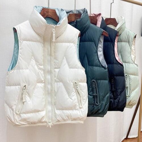 2021 New Winter Sleeveless Jacket Female Down Vest Duck Down Puffer Waistcoat Ultra Light Winderproof Outwear Women Gilet