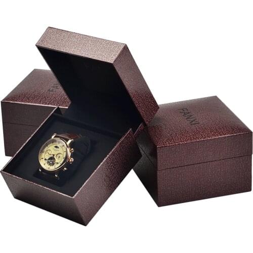 Oirlv Single Watch Deluxe Gift Box With Pillow Jewelry Watch Display Box Easy To Carry Jewelry Storage Box