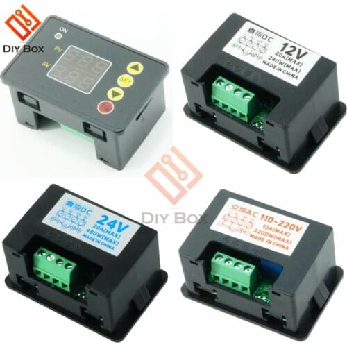 T2310 High Precision Intelligent LED Digital Time Controller Countdown Timer On/Off Switch Delay Timer Relay Module with Buzzer