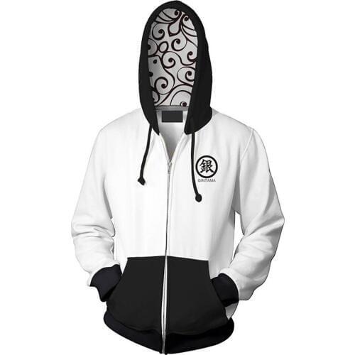 Anime Gintama Sakata Hoodie Kimono Autumn Winter Clothing Hoody Jacket Hoodie Unisex Sweatshirt Jacket