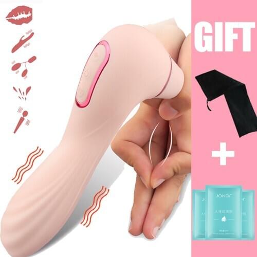 Upgraded Sucking Vibrators G Spot Clit Stimulation Nipple Sucker Dildo Female Orgasm Clit Sucking Vibrator Adult Sex Women Toys