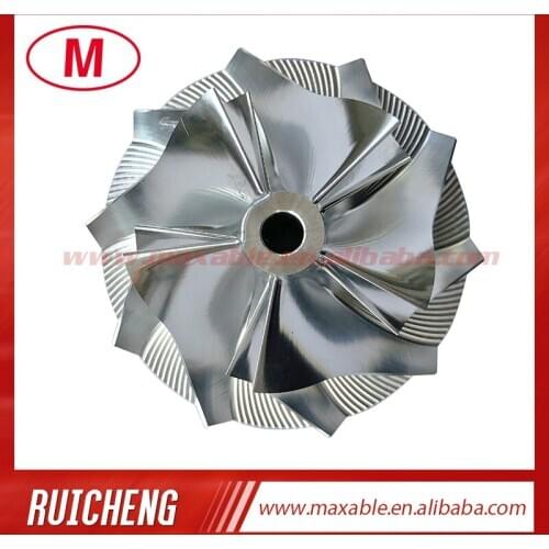 HX35 53.88/78.00mm 5+5 blades high performance turbocharger billet/milling/aluminum 2618 compressor wheel
