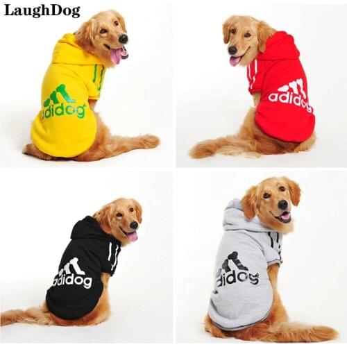 Adidog Sweatshirt Dog Clothes For Medium Large Dogs Hoodie Pet Clotheing Golden Retriever Alaskan German Shepherd French Bulldog