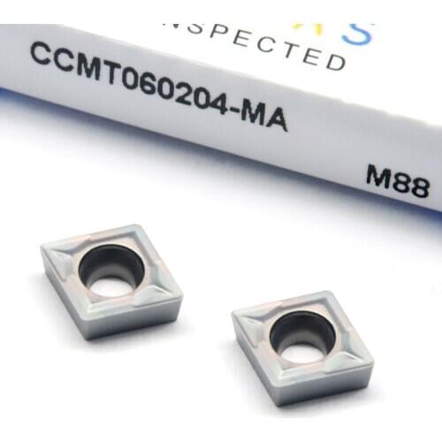 10pcs CCMT060204 MA M88 High Quality Carbide Inserts Internal Turning Tool CNC Lathe Cutter Tools CCMT 060204 Colorful Blades