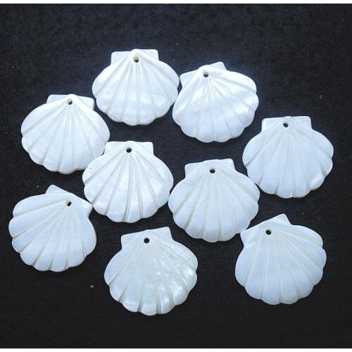 15pcs nature whtie shell pendatns carving shape loose mother of pearl pendatns size 20x22mm good selling for women bracelets mak