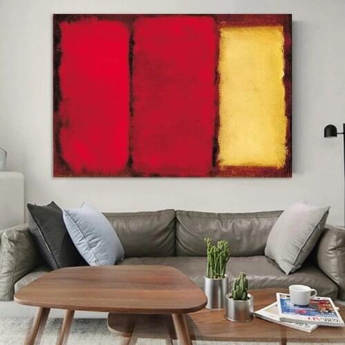 Abstract Colorful Mark Rothko Compromise 1958 Canvas Painting Poster and Print Wall Art Pictures for Living Room Decoration