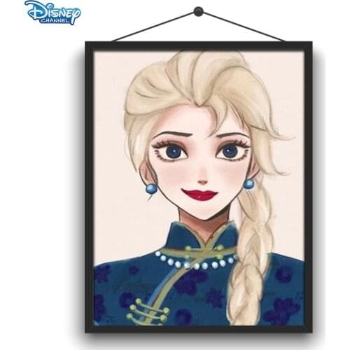 Disney 5D DIY Diamond Drawing Board Painted Princess Full Circle Diamond Embroidery Exquisite Decoration Wall Hanging Gift