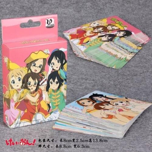 Anime K-ON! Poker Cards Hirasawa Yui Bridge Cards Kotobuki Tsumugi Desk Cards Akiyama Mio Playing Cards