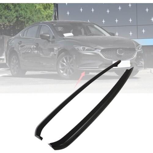 Car Front Bumper Fog Lamp Eyebrow Trim Strip Front Fog Lamp Eyebrow for Mazda 6 Atenza M6 2019 2020