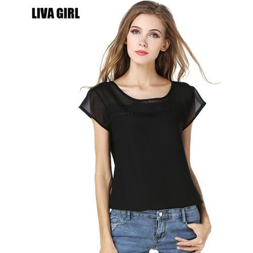 Черно-белые блузки DANJEANER China At AliExpress