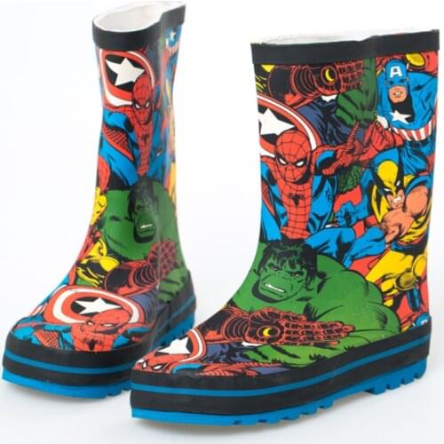 Disney cartoon car boys and girls rain boots children water shoes non-slip princess frozen shoes elsa anna boots