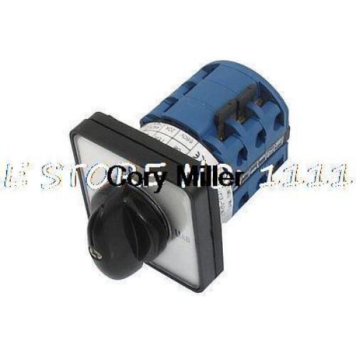 Electric 4 Position 12 Terminals Rotary Cam Changeover Switch 660V 20A