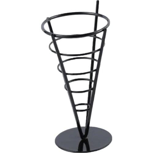 French Fries Stand Cone Basket Fry Holder Snack Fried Chicken Display Rack Wire Stands for Kitchen Restaurant Party Supplies
