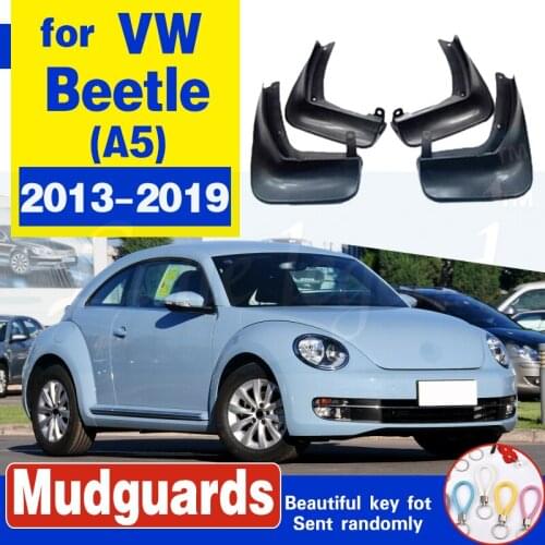 Set Molded Mud Flaps For VW Beetle (A5) 2012-2018 Mudflaps Splash Guards Front Rear Mud Flap Mudguards 2013 2014 2015 2016