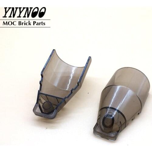 2Pcs/lot Windscreens and Fuselage Parts 7x4x2 Round Extended Front Edge 89762 Building Blocks Spare Bricks Particles DIY Toys