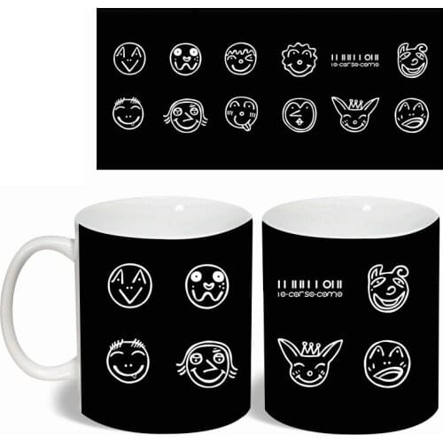 Creative Color Changing Mug WANNA ONE Household Couple Water Cup Drinkware PARK JI HOON Kang Daniel Breakfast Mlik Coffe Cup