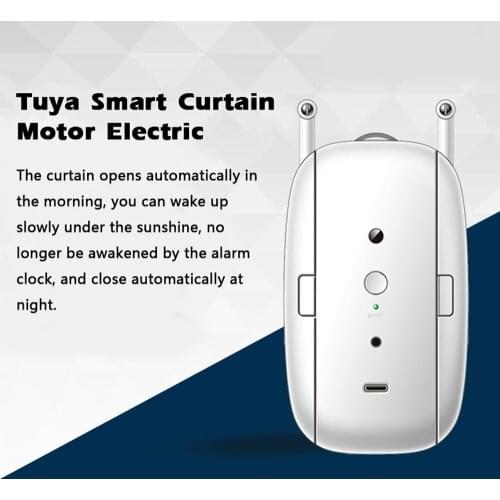 Tuya Smart Curtain Motor BT Voice Control Swithbot Electric Curtain Robot APP Control Compatible with Alexa Google Home