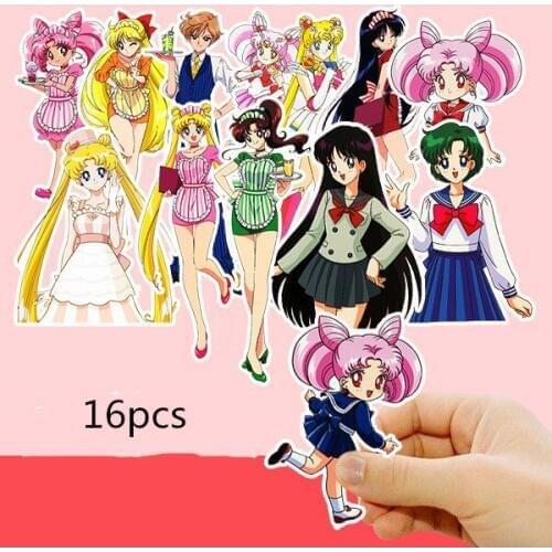 Cartoon beauty girl Stickers Crafts And Scrapbooking stickers book Student label Decorative sticker kids toys