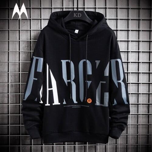 High Street Mens Hoodie 2021 Autumn New Street Hip Hop Hoodies Fashion Print Pullover Men Harajuku Casual O-Neck Sweatshirt