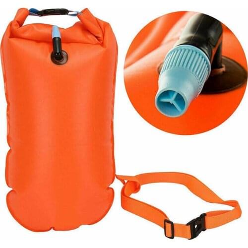 Inflatable Open Water Swim Buoy Air Dry Bag Device Buoy Tow Float Swimming Lightweight Inflatables Open Water Swim Buoy