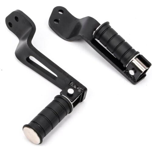 1Pair Motorcycle Rear Passenger Footpegs Right Left Foot Pedals Footrest Bracket for Yamaha XVS 950 2014-2016