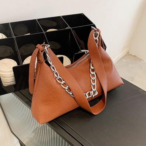 Retro Casual Womens Totes Shoulder Bag Fashion Chain Designer Branded Small Handbags PU Leather Crossboby Bags for Women Purses